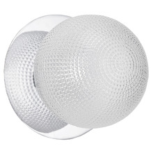 Lassie Diamond Cut Glass Cool White LED Outdoor Wall Light